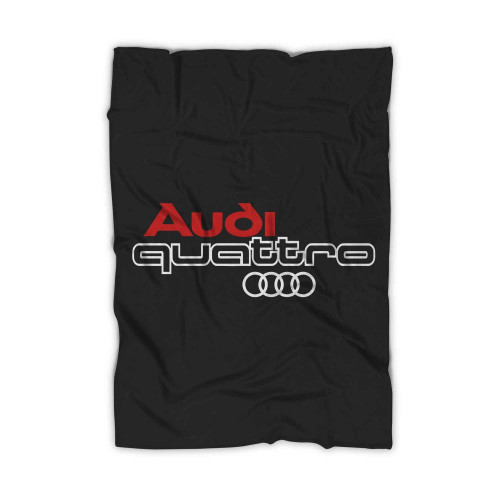 Audi Quattro Logo Sports Car Racing R8 Tt Blanket
