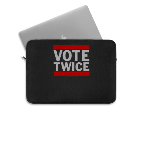 Vote Twice  Laptop Sleeve