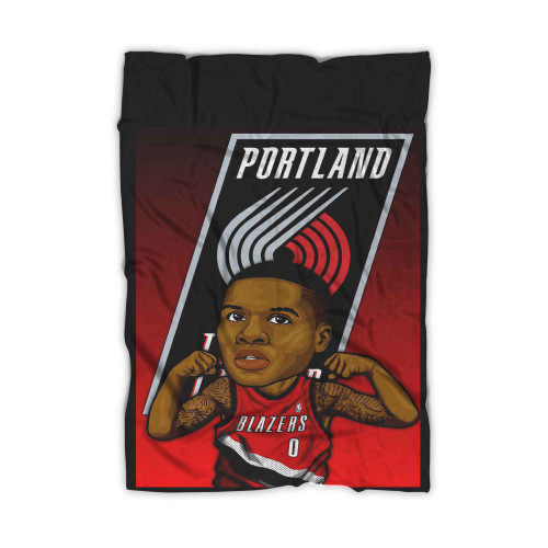 Damian Lillard Art Poster Blanket