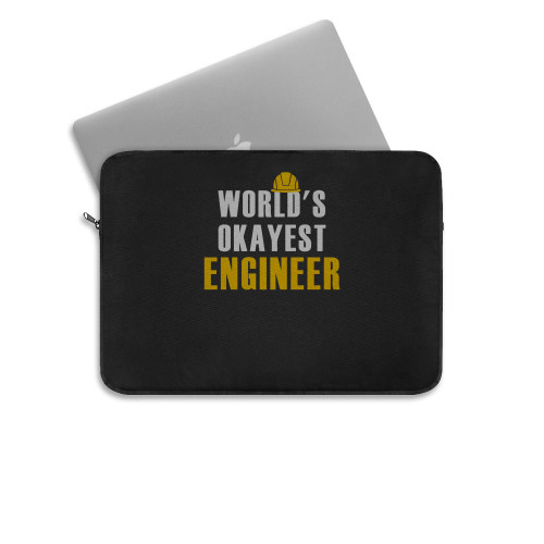 Worlds Okayest Engineer Active 002  Laptop Sleeve