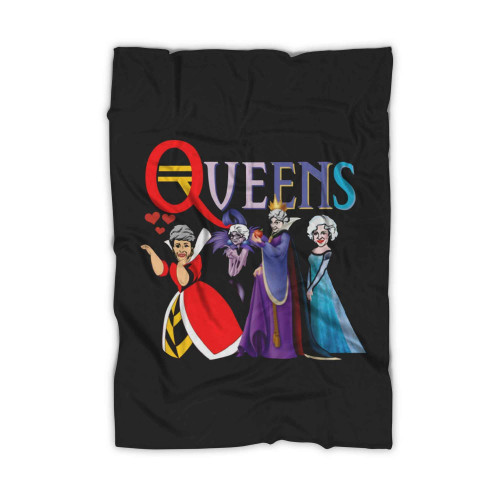 Golden Queens Golden Girls Parody Evil Queen Red Queen Elsa Blanket