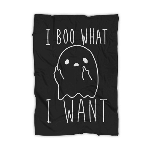 Halloween I Boo What I Want Blanket