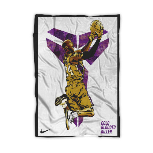 Kobe Bryant Cold Blooded Killer Poster Blanket