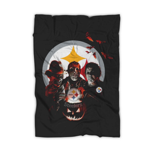 Pittsburgh Steelers Freddy Krueger Jason Voorhees Michael Myers Halloween Blanket