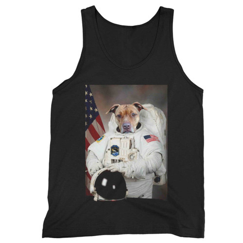 Astronaut Dog Bulldog Funny Space Tank Top