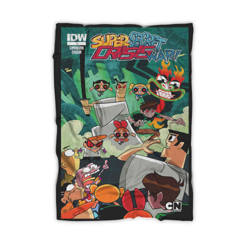 Super Secret Crisis War Cartoon Blanket