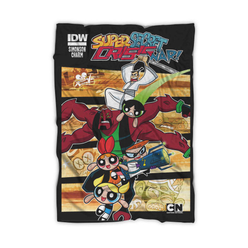 Super Secret Crisis War Powerpuff Girls Blanket