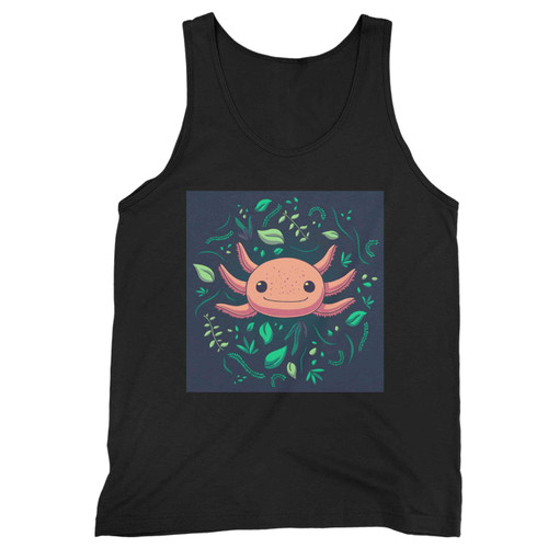 Axlotl Leave Pattern Tank Top