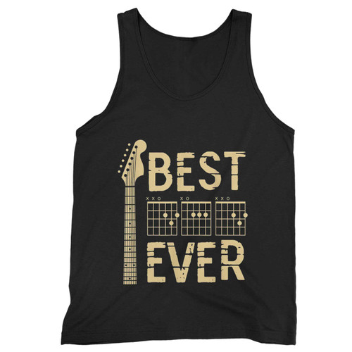 Best Dad Ever Funny Music Note Father Tank Top