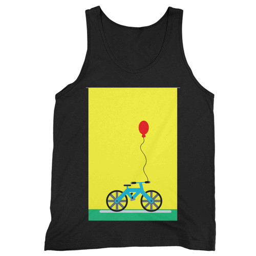 Bicycle With A Red Balloon Tank Top