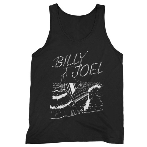 Billy Joel Live Sea Piano Black Tank Top