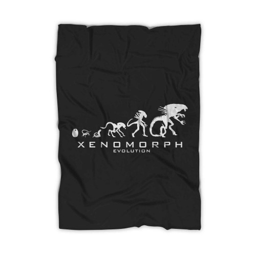Alien Xenomorph Evolution Stages Blanket