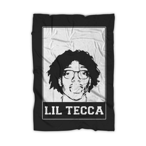 Lil Tecca Bw Sketch Blanket