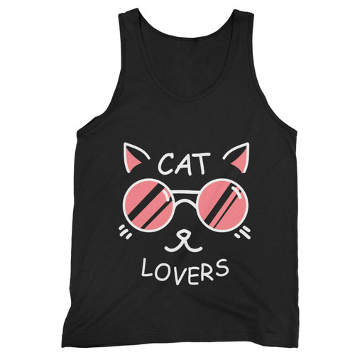 Cat Love Heart Valentines Day Tank Top