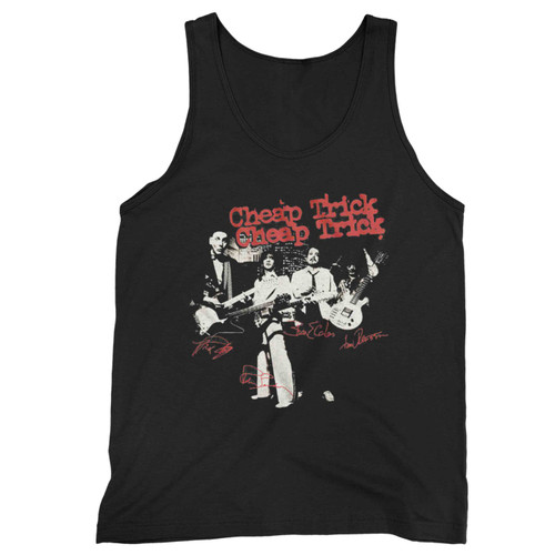 Cheap Trick Band Autographs Tank Top