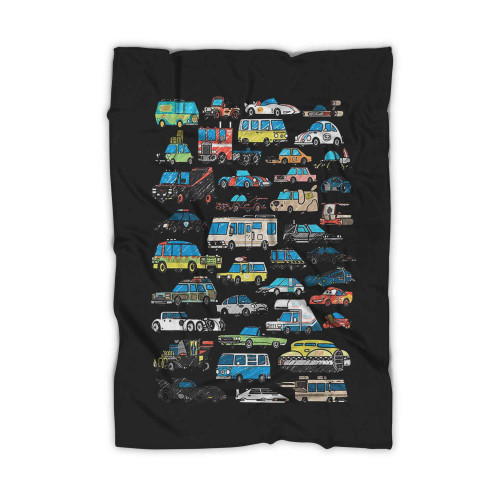 Famous Cars Ever Blanket