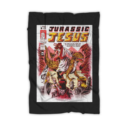 Jurassic Jesus Blanket