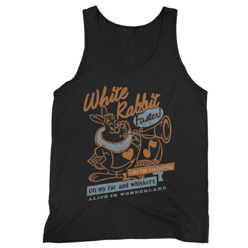 Disney Alice In Wonderland White Rabbit Outlined Tank Top