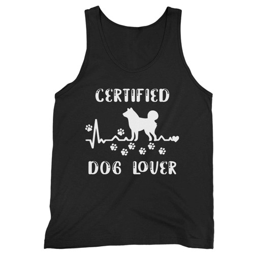 Dog Lover Shiba Inu Heartbeat Japan Tank Top