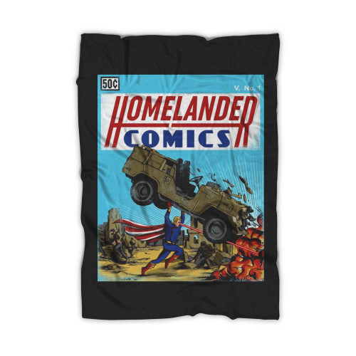 Laser Eyes Comics Blanket