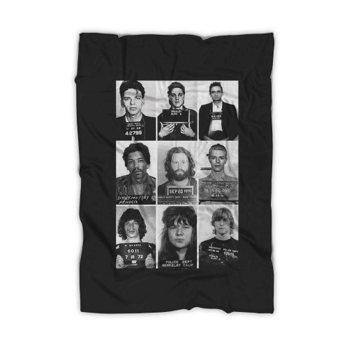 Rock Star Celebrities Mugshot Elvis Blanket