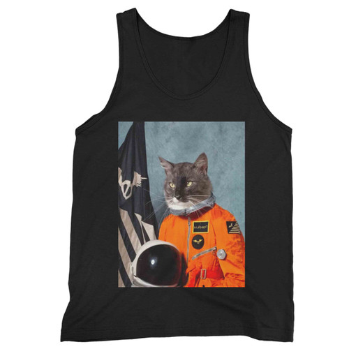 Funny Astronaut Cat Tank Top