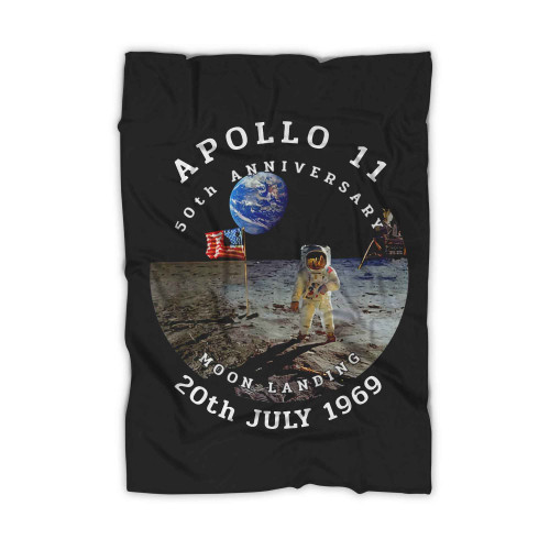 Apollo 11 50Th Anniversary Moon Landing Nasa 1969 2019 Blanket