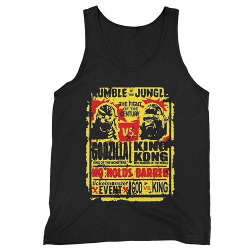 Godzilla Vs King Kong Rumble In The Jungle God Vs King Tv Tank Top