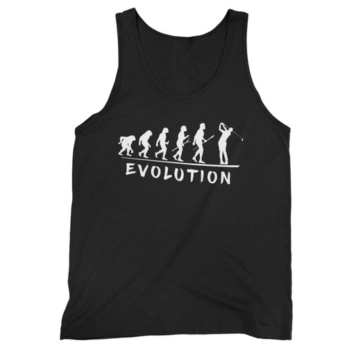 Golf Evolution Funny Golfer Humor Golf Player Tank Top