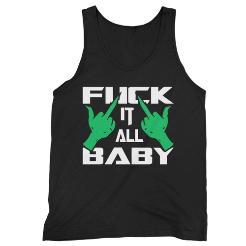 Grinch Middle Finger Fuck It All Baby Tank Top