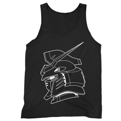 Gundam Deathscythe Profile Outline Tank Top