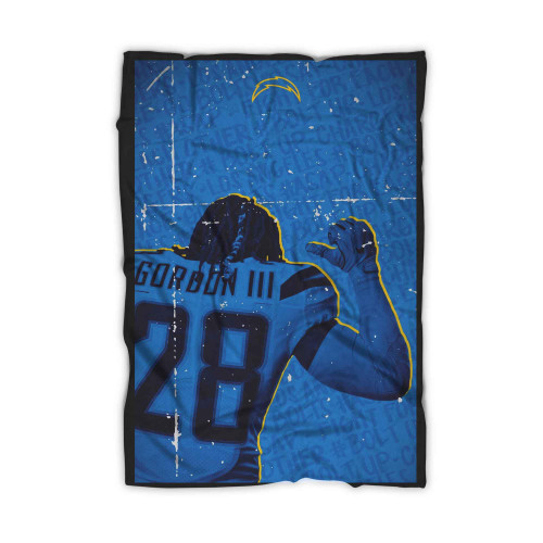 Gordon Iii Chargers Blanket