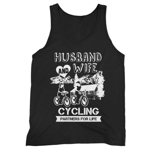 Husband And Wife Cycling Partners For Life Tank Top