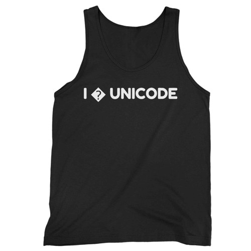 I Unicode Love Question Mark Missing Developer Tank Top
