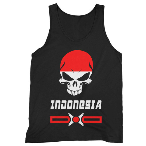 Indonesia Skull Flags Tank Top