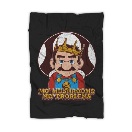 Super Mario No Mushrooms No Problems Blanket