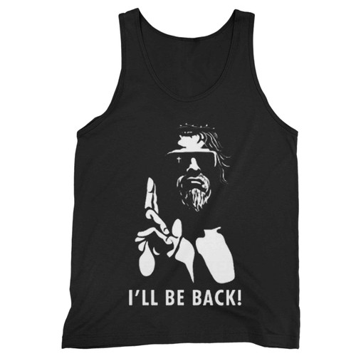 Jesus Christ Ill Be Back Terminator Savior Tank Top