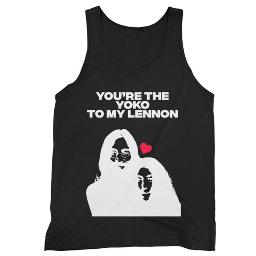 John Lennon Yoko Ono Valentines Rock And Roll Tank Top