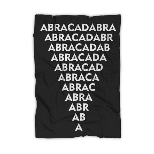 Abracadabra Spells Occult Goth Charm Heal Witch Magic Blanket