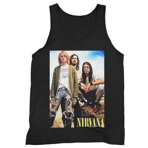Kurt Cobain Nirvana Band Grunge Tank Top
