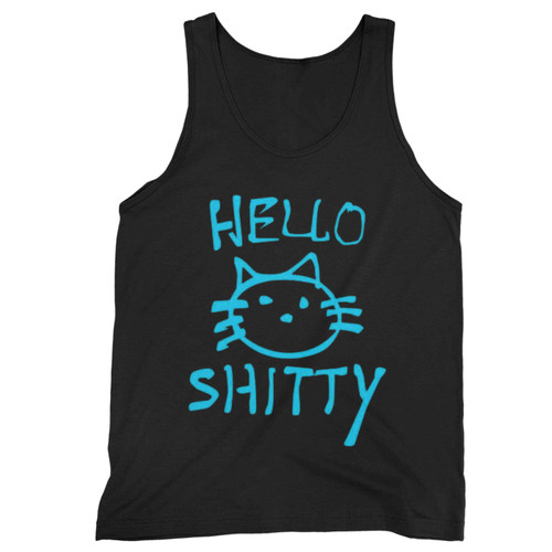 Ladies Hello Shitty Graffiti Tank Top
