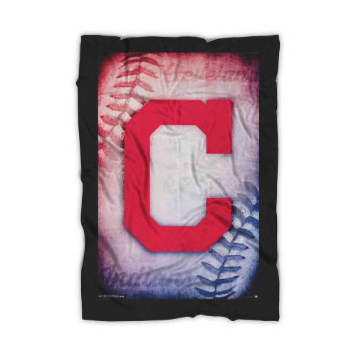 Cleveland Indians Mlb Baseball Team Logo Blanket