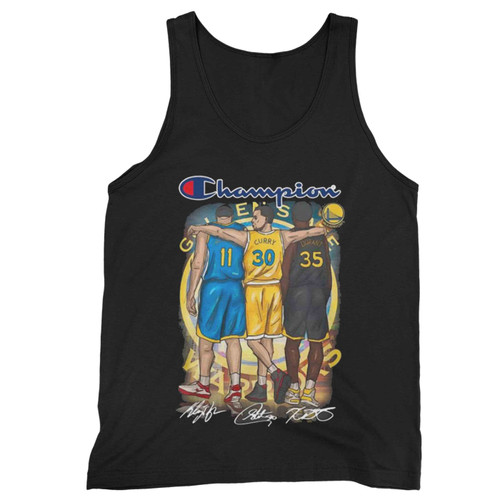 Logo Champion Golden State Warriors Stephen Curry Klay Thompson Kevin Durant Signatures Tank Top