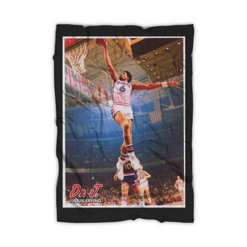 Julius Erving Dr J Slam Dunk Blanket
