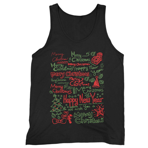 Merry Christmas Happy New Year Tank Top