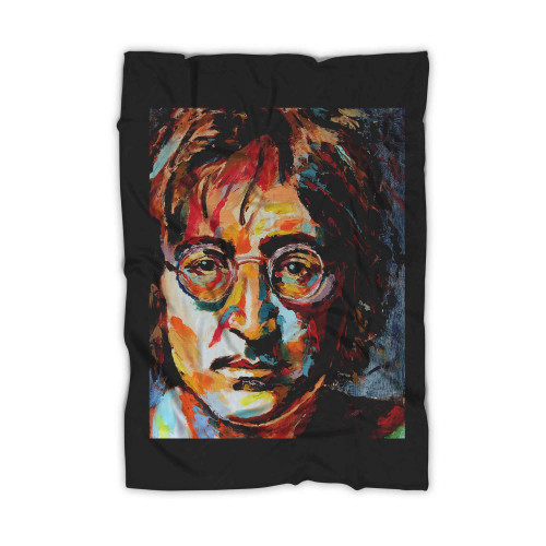 John Lennon Water Print Blanket