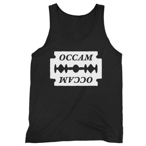 Occam S Razor Blade Fun Philosophy Tank Top