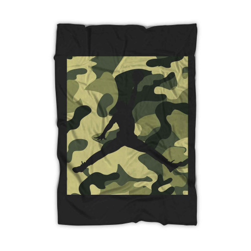 Camo Jordan Jumpman Blanket