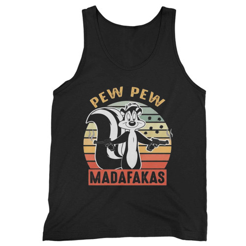 Pew Pew Madafakas Pepe Le Pew Skunk Cartoon Tank Top