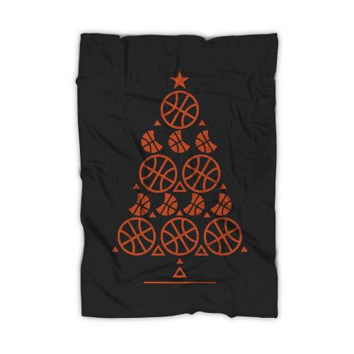 Basketball Christmas Tree Blanket